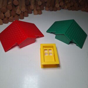 Lincoln Logs Replacement Roof Piece Lodge House Plastic Village Top Cabin Build